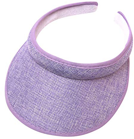 SKFLABOOF Schirmmütze Damen Sport Sonnenblende Kappe, Sommer Visor Cap, Unisex Kinder Outdoor Sonnenblende Sonnenschild, Atmungsaktiver Leerer Zylinder Sonnen Shade Breite Krempe Reithelm