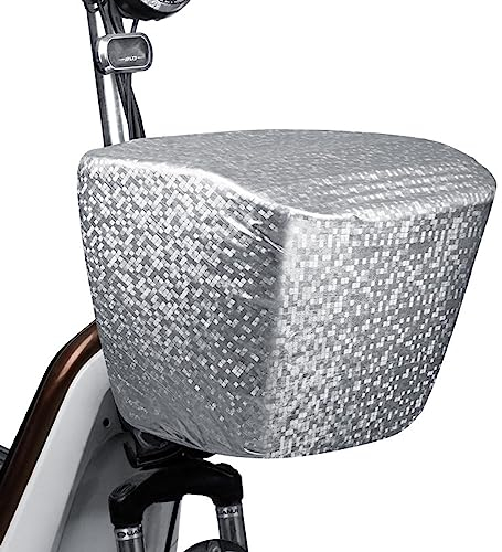 Baoblaze Fahrradkorb Abdeckung Vorne Wasserdicht, Fahrradkorb-Regenschutz, Fahrrad Korbabdeckung Sonnenschutz, Bicycle Basket Rain Cover Staubdicht für Motorräder Electric Bike Dreiräder Fahrradkörbe