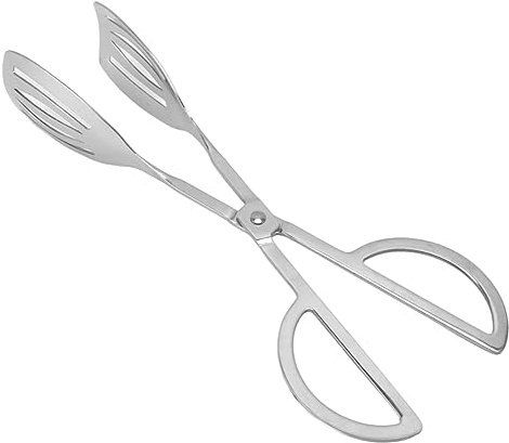 2-pack Sax Serveringstång,304 Mattång I Rostfritt Stål Högtemperaturbeständig Multifunktionell Tårtbrödsklämma För Köksbuffé Fest Catering Servering(#1)