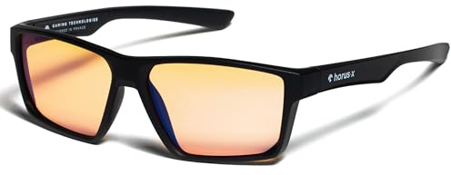 Horus X ® • Blaulichtfilter Brille Herren Damen • Blue Light Glasses Brille Ohne Stärke | Brillen Bernsteinfarbe