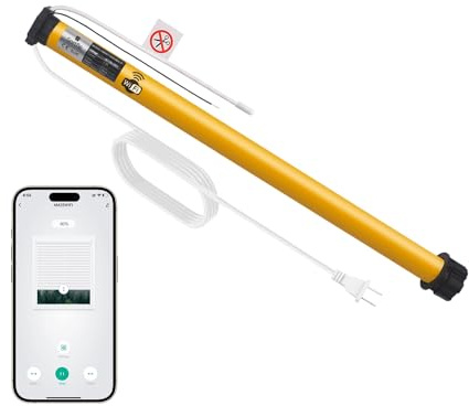 Sortfle Smart Blinds Motor | WiFi Tubular Motor for Motorized Roller Shade，Windows Shade，Roller Blinds, Suitable for 1-1/2 (38mm) Diameter Tube - Only Motor
