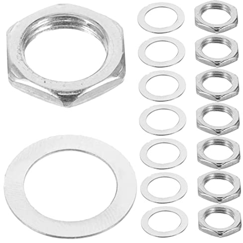 SAFIGLE 30sätze Potentiometer Nut Washer Gitarre Teiliges Zubehör Aus Hochwertigem Legierungsmaterial Langlebig Und Robust Für Austausch Von Gitarren-teilen