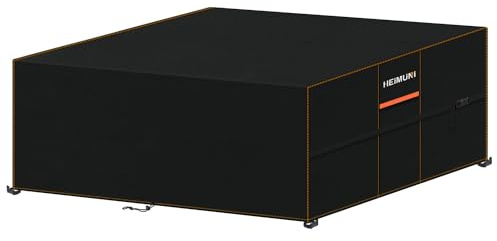 HEIMUNI Gartenmöbel Abdeckung Wasserdicht Gartenlounge Abdeckung | Abdeckplane Gartenmöbel Schutzhülle Gartenmöbel Winterfest Hüllen für Gartentische Terrassenmöbel Sitzgruppe 230x180x80cm