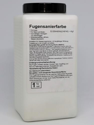 PCI Fugensanierfarbe 1kg Nr. 22 Sandgrau Fugenfarbe Fugenversiegelung Fugenmörtel Fliesenfuge Sika