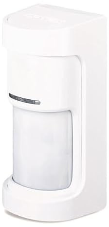 Optex WXS-DAM Rilevatore Doppia Tecnologia (4 PIR + 2 MW) Da Esterno Copertura 180 Gradi 12 Metri Cablato Bianco