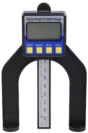 Digitaler Höhenmesser Holzbearbeitungs Tiefenmesser Mit Ziffernanzeige Und Selbststehenden Magnetischen Füßen Für Den Frästisch