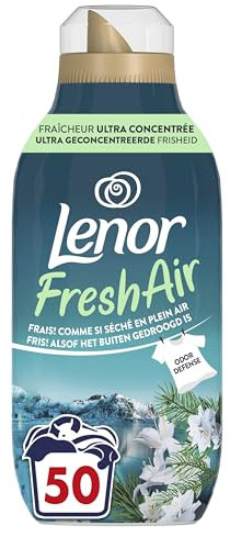Lenor Fresh Air Adoucissant Solstice Boréal 50 Lavages, 700ml - Fraîcheur Ultra Concentrée