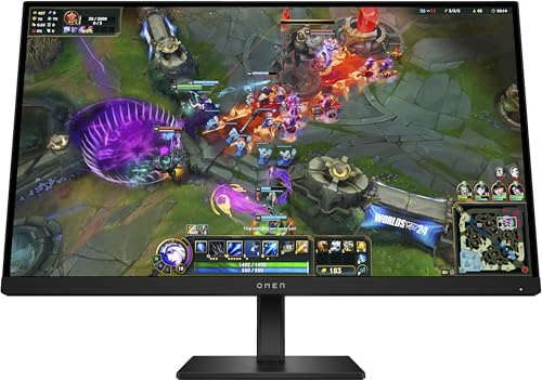 HP OMEN 27qs G2 – Monitor Gaming de 27 QHD (2560 x 1440 a 280 Hz, 16:9, 1ms, HDMI, Antirreflejo, AMD FreeSync Premium, Compatible con Consolas, Ajuste de Altura y Ángulo) Negro