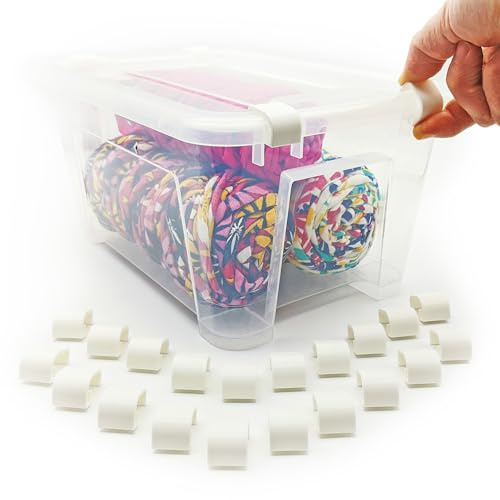 40 Kompatible Verschlussklips f box SAMLA box mit deckel - Verschlussklemmen SAMLA box transparent Kompatible - Nur geeignet für SAMLA-Boxen Verschluss, plastikbox mit deckel Modelle 5l, 11l, 22l (40)