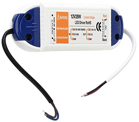 Fuente de Alimentación LED 0.62A AC90? 240V a DC12V Transformador de Potencia LED Un Controlador para Iluminación Inicio 2A 28W Fuente Alimentación Protección Transfo Transfo S LE Ancho (12V 2A 28W)