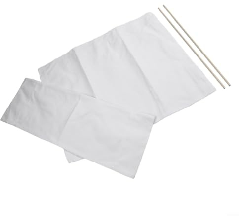 Praktische, waschbare Polyester-Bezüge für Regiestühle, stilvolles Design und einfach zu verwenden (weiß)