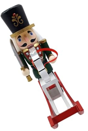 KONTONTY Décoration de Noël Figurine de Huile à Noix Ornements de Cheval à Bascule pour Noël Huile à Noix pour Maison Figurine pour Petits et Grands