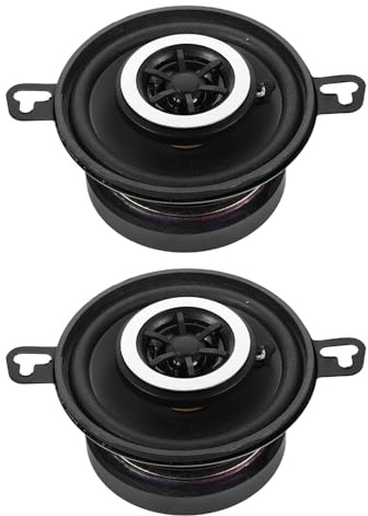 Veemoon 2pezzi Altoparlanti Auto Stereo Tweeter Cupola Alta Efficienza Mini Altoparlanti per Impianto Stereo Auto Clacson Elettrico Aggiornamento Audio Aftermarket
