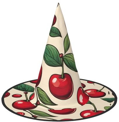 Cxzmnba Paquete de 2, bonito sombrero de fiesta de cerezo rojo dulce, sombrero de Halloween, artículos esenciales para festivales, disfraz y cosplay, talla única