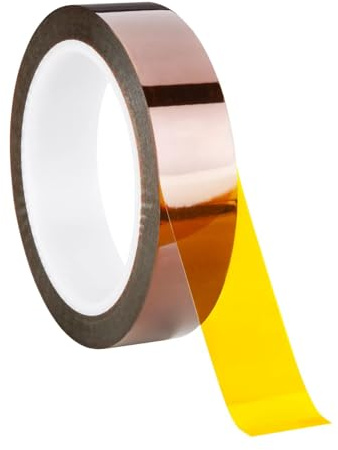 Lyivisk Ruban adhésif résistant à la chaleur - 25 mm x 30 m - Résistant à la chaleur - Pour imprimante 3D, soudure, sublimation, circuits imprimés