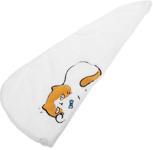 VILLCASE Cartoon Haartrocknungshaube Schnell Trocknendes Mikrofaser Handtuch Wasserabsorbierend Weich Maschinenwaschbar Haarkappe für Damen Wiederverwendbar für Zuhause und Reisen