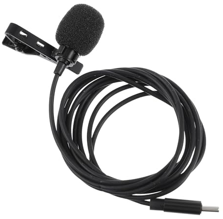 MAGICLULU Micrófono de Solapa USB-c Profesional para Móvil Diseño de Clip Lavalier, Sonido de Alta Fidelidad y Conexión Plug and Play, Material TPE y Esponja