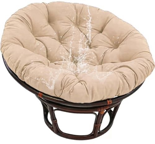 Yadlan Polster FüR Papasansessel,Rundes Auflage, Bodenkissen Gepolstert Sitzkissen RattanstüHle Sitzkissen, FüR Korbsessel Outdoor GartenmöBel Sitzauflage Auflage Gream 160cm