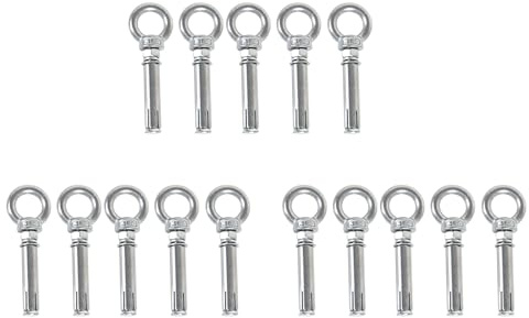 Uikdjgu 15Pcs M8 X 60Mm Bullone di Espansione Bullone di Ancoraggio 304 nel Acciaio Inossidabile di Sollevamento Bullone di Ancoraggio Golfare di Espansione