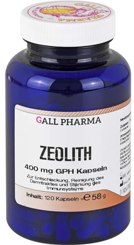 Zeolith 400 mg GPH Kapseln zur Entschlackung des Körpers, 120 St. Kapseln