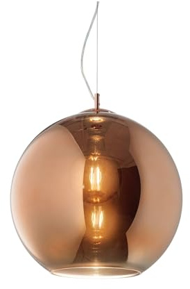 Ideal Lux Pendelleuchte NEMO RAME SP1 D40, E27, Ø 40cm, Kupfer