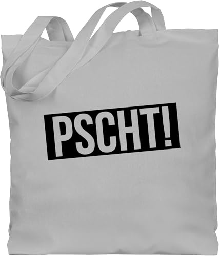 Shirtracer - Baumwolltasche - Statement Taschen - Pscht! - Leise