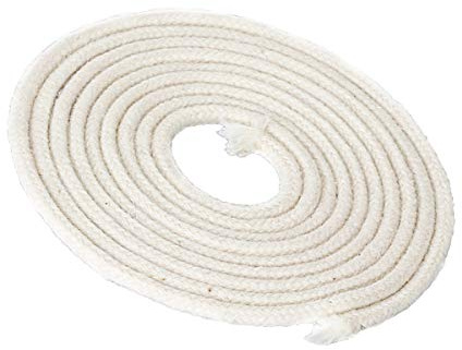 NKlaus 5 meter veke med glasfiber veke rund Ø 3mm för smältande ljus spritlampa oljelampa för renad lampolja paraffinolja trädgårdsbrännare paraffinlampa 1262