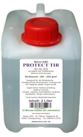 Imprägnierung TIR/Beton, Klinker, Sandstein... für innen und außen, Wasser- und Schmutz abweisend (2L; 14,90€/1L)