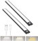 Luce Sottopensile Cucina Regolabile 2 Pezzi - 30cm LED Luci Armadio con Sensore di Movimento 2200 mAh Ricaricabile Lampada per Illuminare Cucina, Sottoscala, Cantina, Corridoio (Nero)