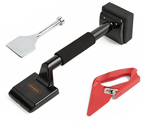 VonHaus Carpet Stretcher - Carpet Fitting Kit, Includes a Cutter and Steel Bolster - Floor Fitting Kit - Tool for Laying Carpets Like a Professional - Bolster Knee Kicker Repair Kit