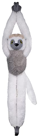 Deluxebase EcoBuddiez Baumumarmer - Sifaka 55cm langes Hängendes Kuscheltier aus recycelten Plastikflaschen. Umweltfreundliches und kuscheliges Plüschtier und Geschenk für Kinder.