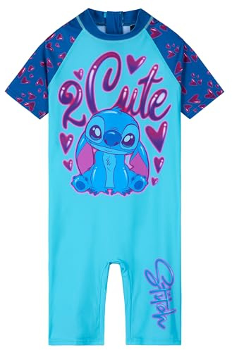 Disney Badeanzug Mädchen, Neoprenanzug Kurze Ärmel, Kurze Hose & Reißverschluss - Mädchen Geschenke