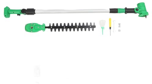 Cortasetos de Poste Inalámbrico Cortasetos de Ramas Altas de 16,5 Pulgadas Hoja de Doble Acción con Interruptor de Seguridad de Poste de Extensión Telescópico para Recortar