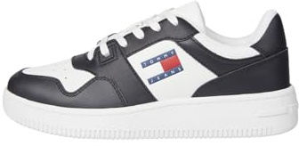 Tommy Jeans Tjw Retro Basket Ess En0En02505, Sneaker, Donna, Nero (Black), 40 EU