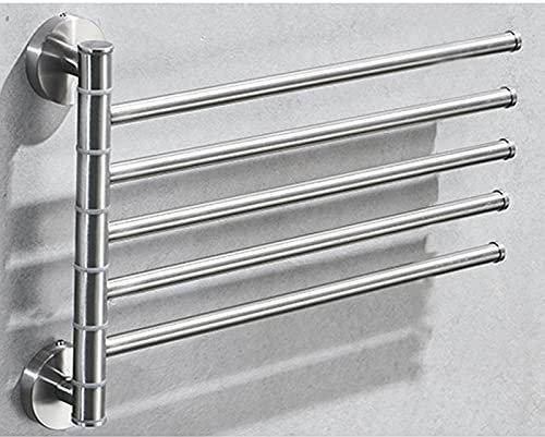 Generisch Handtuchhalter Wandtrockner Schwenkarm Edelstahl Handtuchhalter Innen Kleiderständer (Größe: 3 Pole Height)