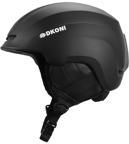 DKONI Casco de esquí, casco de snowboard para hombres y mujeres, sistema de ventilación ajustable de dos etapas, casco de deportes de nieve para adultos, jóvenes y niños grandes