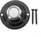 Entgoinggo Round Metal Doorbell Push Button, Waterproof Wired Front Door Bell for Home, Black with LED Light for House Door