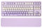 YUNZII B87 Tastiera Wireless Gaming,QMK/VIA Tastiera Wireless Meccanica,Guarnizione Tastiera RGB con Simpatici Copritastiera MOA,Poggiapolso,BT5.0/2.4G/USB-C NKRO per Win/Mac (viola, milk v2)