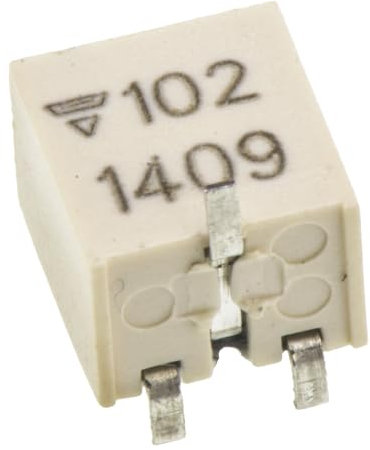 Vishay TSM4 11-Gang SMD Trimmer-Potentiometer, Einstellung von oben, 1kΩ, ±10%, 0.25W, Gullwing, L. 4.8mm