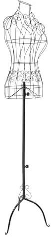Schneiderpuppe Metall Schaufensterpuppe Vintage Kleiderpuppe mit Ständer Schneiderbüste Dress Form 140-160cm Mannequin Kleiderform für Boutiquen Bekleidungsgeschäfte Schaufenster