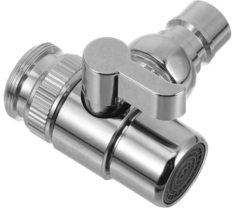 HOMSFOU Kupfer Wasserhahnadapter Waschmaschine Zulaufschlauch Verbinder Langlebiger Inlet Connector Mit Dichtem Anschluss Für Sichere Wasserleitung Kompakt Für Küchen Badanschlüsse