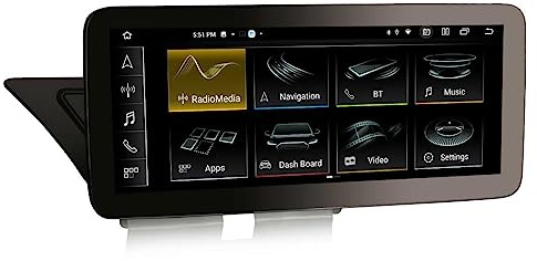 Erisin 12.3 8GB+128GB 8-Core Android 13 Radio de Coche Estéreo Navegación de Automóvil para Audi A4/A5/B8/S4/S5 (Audi Multimedia) IPS Touchscreen CarPlay Android Auto Bluetooth 5.0 WiFi MMI OEM DSP