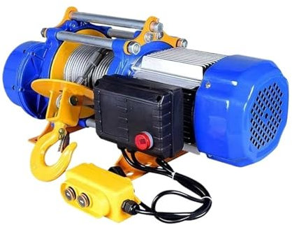 BADIKA Palan électrique à câble Treuil électrique portatif à Coque en Aluminium, Petit Appareil de Levage 220 V for la Construction Domestique(CD-K1 600-1200)