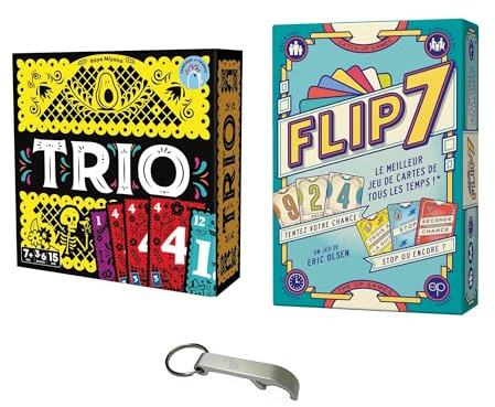 Set Trio + Flip7 Version In Französisch + 1 Decap Blumie (Trio + Flip 7)