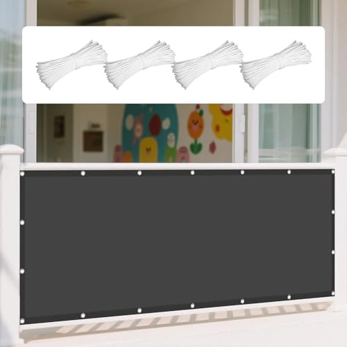 Tenda a Vela Rettangolare 3 x 4 m Protezione Solare Raggi UV Vela Ombreggiante Impermeabile Antivento con Fune e Occhiellato per Giardino, Terrazzo e Piscina, Grigio Scuro