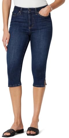 Amazon Essentials Jean Court Taille Haute Femme