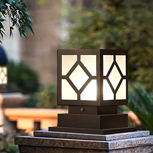 LumosPro Outdoor Waterproof Aluminum Column Lamp for Gardens and Patios - E27 Socket, Max 60W, Stylish and Durable Design