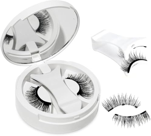 Pestañas Postizas Magnéticas con Aplicador, Sin Pegamento, Fáciles de Poner y Quitar, Reutilizables para un Look Natural, Aspecto Natural