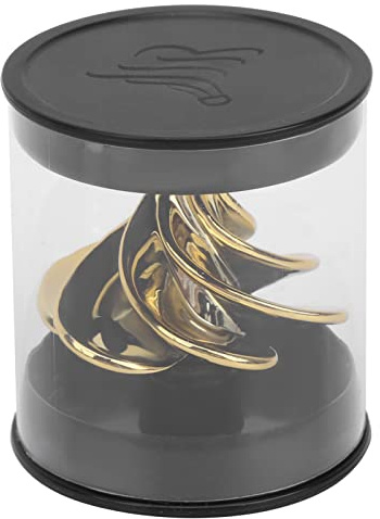 HPZIHUIT Aerodynamisches Gyroskop Dekompression Stressabbau Windblasendes Gyroskop Kinderspielzeug (Gold)
