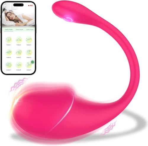 Vibradorador Mujer Juguetes Eróticos Vibradores dobles Vibrador Mando Distancia App 10 Modos Vibradorador Clitoris Juguetes Sexuales Consoladores.. para Mujer con Vibración (JS-2)